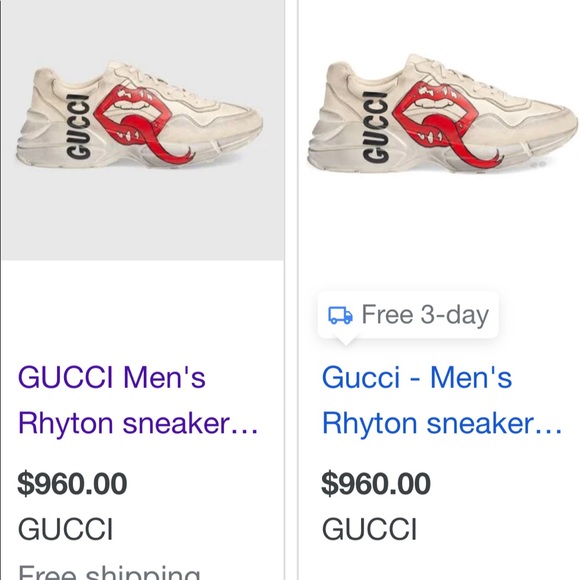 COPY - GUCCI RHYTON SIZE 9 (TONGUE) - Picture 5 of 8